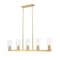 Z-Lite Titus 5 Light Linear Chandelier, 5in. W x 12in. H, Modern Gold 826-5L-MGLD - alternate 1